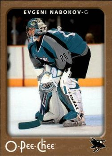 #408 Evgeni Nabokov - San Jose Sharks - 2006-07 O-Pee-Chee Hockey