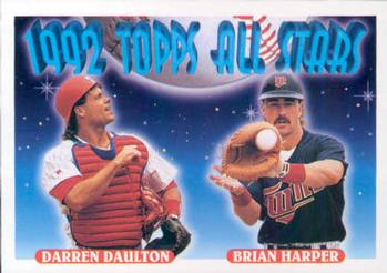 #408 Darren Daulton / Brian Harper - Philadelphia Phillies / Minnesota Twins - 1993 Topps Baseball