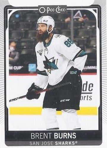 #408 Brent Burns - San Jose Sharks - 2021-22 O-Pee-Chee Hockey