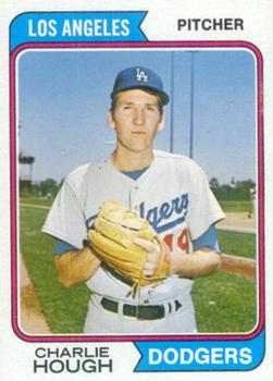 #408 Charlie Hough - Los Angeles Dodgers - 1974 Topps Baseball
