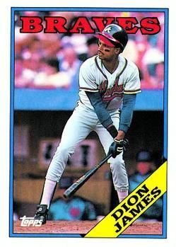 #408 Dion James - Atlanta Braves - 1988 Topps Baseball