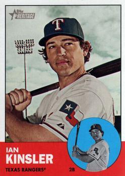 #408a Ian Kinsler - Texas Rangers - 2012 Topps Heritage Baseball