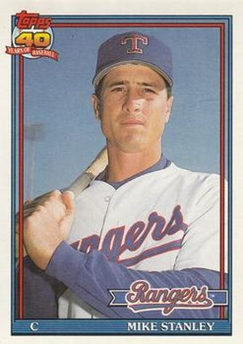 #409 Mike Stanley - Texas Rangers - 1991 O-Pee-Chee Baseball