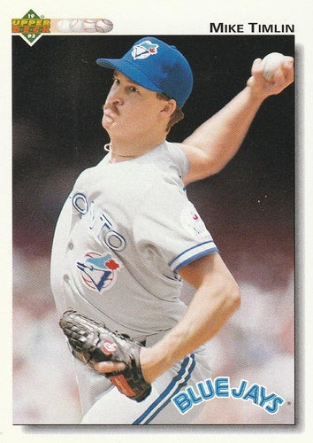 #409 Mike Timlin - Toronto Blue Jays - 1992 Upper Deck Baseball