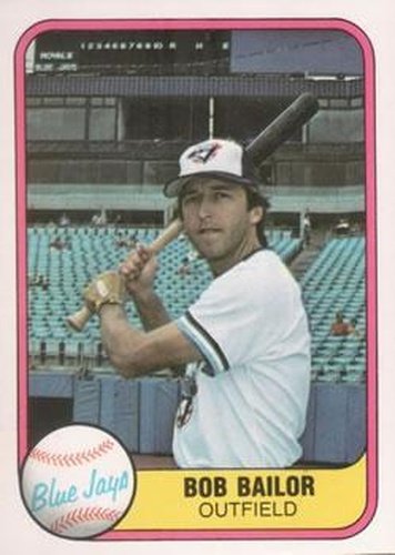 #409 Bob Bailor - Toronto Blue Jays - 1981 Fleer Baseball