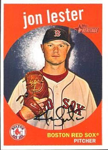 #409 Jon Lester - Boston Red Sox - 2008 Topps Heritage Baseball