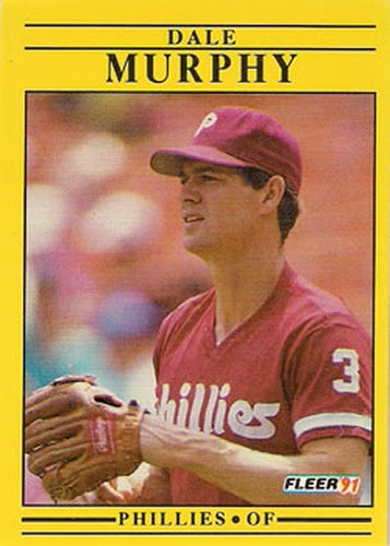 #409 Dale Murphy - Philadelphia Phillies - 1991 Fleer Baseball