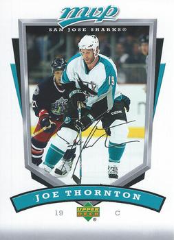 #240 Joe Thornton - San Jose Sharks - 2006-07 Upper Deck MVP Hockey