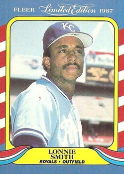 #40 Lonnie Smith - Kansas City Royals - 1987 Fleer Limited Edition Baseball