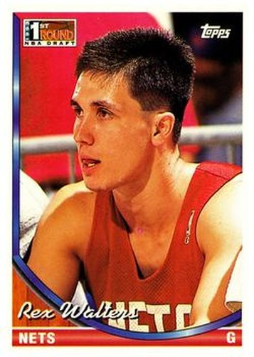 #40 Rex Walters - New Jersey Nets - 1993-94 Topps Basketball