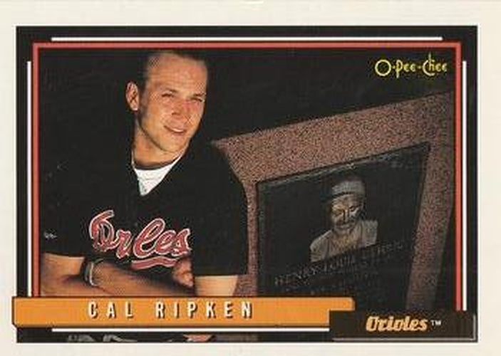 #40 Cal Ripken Jr. - Baltimore Orioles - 1992 O-Pee-Chee Baseball