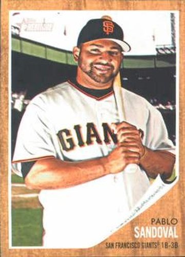 #40 Pablo Sandoval - San Francisco Giants - 2011 Topps Heritage Baseball