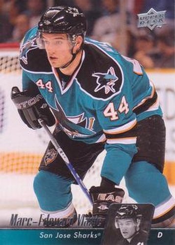 #40 Marc-Edouard Vlasic - San Jose Sharks - 2010-11 Upper Deck Hockey