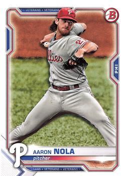 #40 Aaron Nola - Philadelphia Phillies - 2021 Bowman Baseball