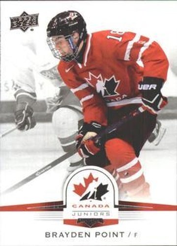 #40 Brayden Point - Canada - 2014-15 Upper Deck Team Canada Juniors Hockey
