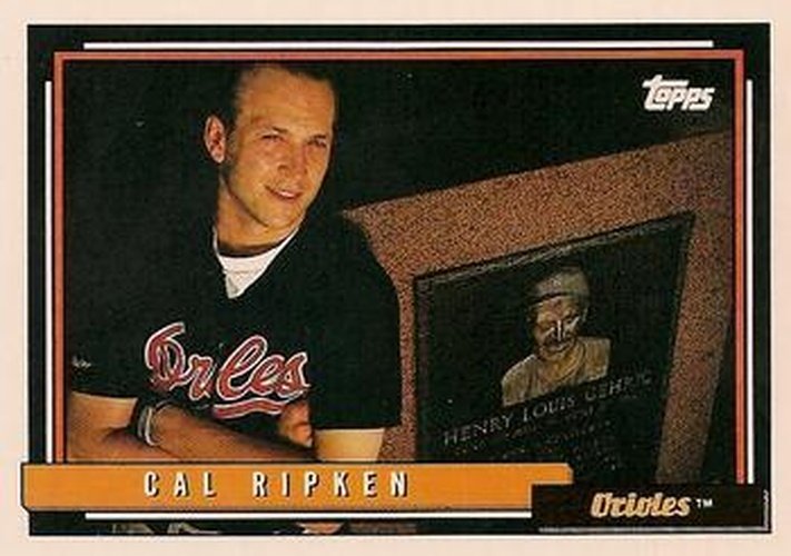 #40 Cal Ripken - Baltimore Orioles - 1992 Topps Baseball