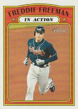 #40 Freddie Freeman - Atlanta Braves - 2021 Topps Heritage Baseball