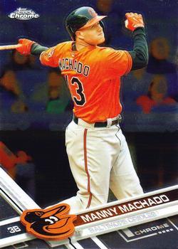 #40 Manny Machado - Baltimore Orioles - 2017 Topps Chrome Baseball