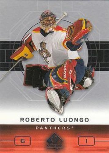 #40 Roberto Luongo - Florida Panthers - 2002-03 SP Authentic Hockey