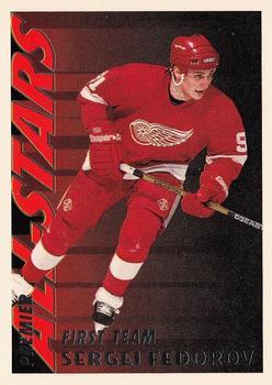 #40 Sergei Fedorov - Detroit Red Wings - 1994-95 Topps Premier Hockey