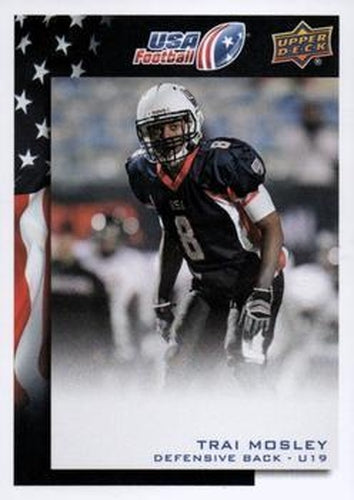 #40 Trai Mosley - USA - 2014 Upper Deck USA Football