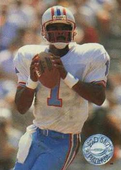 #40 Warren Moon - Houston Oilers - 1991 Pro Set Platinum Football