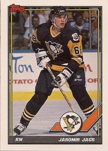 #40 Jaromir Jagr - Pittsburgh Penguins - 1991-92 Topps Hockey