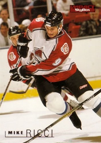 #40 Mike Ricci - Colorado Avalanche - 1995-96 SkyBox Impact Hockey