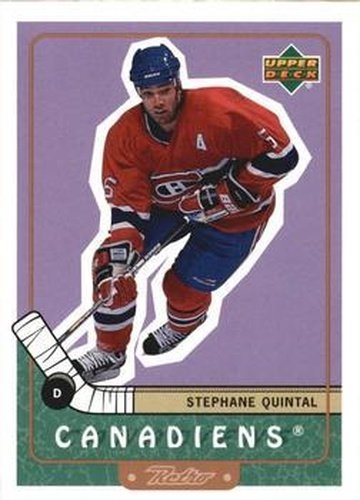 #40 Stephane Quintal - Montreal Canadiens - 1999-00 Upper Deck Retro Hockey