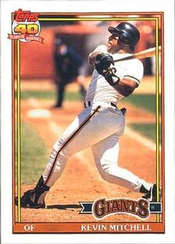 #40 Kevin Mitchell - San Francisco Giants - 1991 O-Pee-Chee Baseball