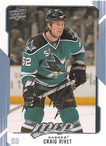 #40 Craig Rivet - Buffalo Sabres - 2008-09 Upper Deck MVP Hockey