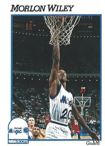 #410 Morlon Wiley - Orlando Magic - 1991-92 Hoops Basketball