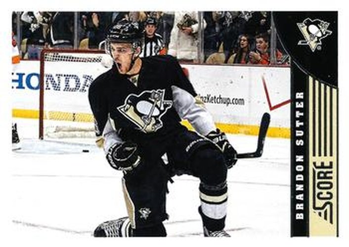 #410 Brandon Sutter - Pittsburgh Penguins - 2013-14 Score Hockey