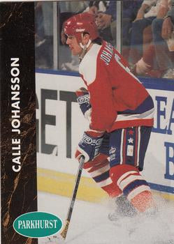 #410 Calle Johansson - Washington Capitals - 1991-92 Parkhurst Hockey