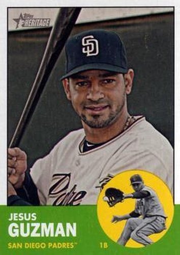 #410 Jesus Guzman - San Diego Padres - 2012 Topps Heritage Baseball