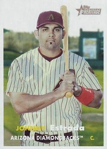 #410 Johnny Estrada - Arizona Diamondbacks - 2006 Topps Heritage Baseball