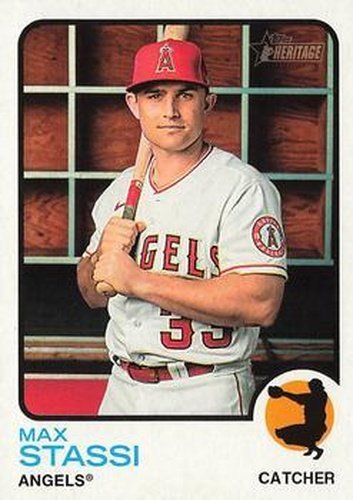 #410 Max Stassi - Los Angeles Angels - 2022 Topps Heritage Baseball