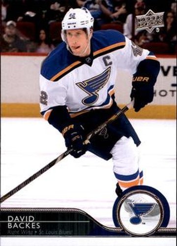 #410 David Backes - St. Louis Blues - 2014-15 Upper Deck Hockey
