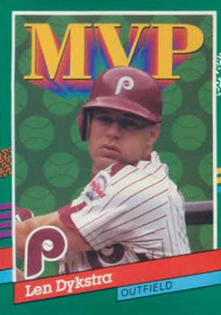 #410 Len Dykstra - Philadelphia Phillies - 1991 Donruss Baseball