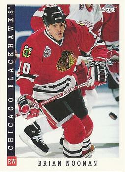 #411 Brian Noonan - Chicago Blackhawks - 1993-94 Score Canadian Hockey