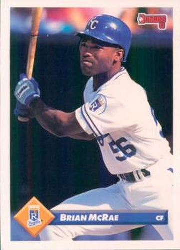 #411 Brian McRae - Kansas City Royals - 1993 Donruss Baseball