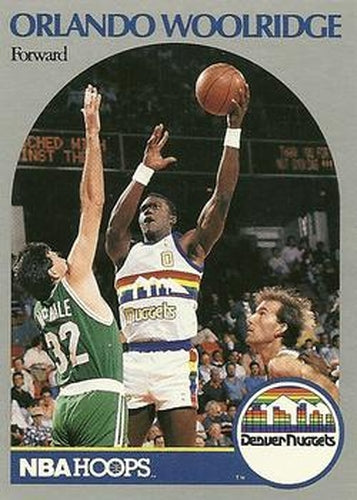 #411 Orlando Woolridge - Denver Nuggets - 1990-91 Hoops Basketball