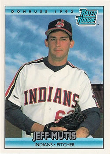 #411 Jeff Mutis - Cleveland Indians - 1992 Donruss Baseball