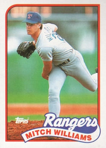 #411 Mitch Williams - Texas Rangers - 1989 Topps Baseball