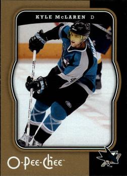 #411 Kyle McLaren - San Jose Sharks - 2007-08 O-Pee-Chee Hockey