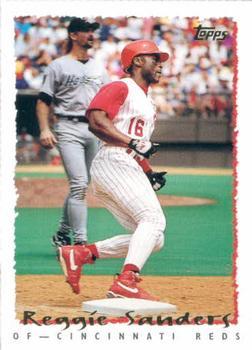 #411 Reggie Sanders - Cincinnati Reds - 1995 Topps Baseball