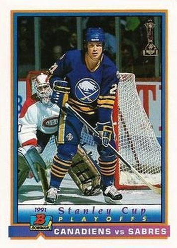 #411 Canadiens vs Sabres - Montreal Canadiens / Buffalo Sabres - 1991-92 Bowman Hockey