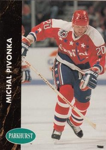 #412 Michal Pivonka - Washington Capitals - 1991-92 Parkhurst Hockey