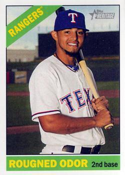 #412 Rougned Odor - Texas Rangers - 2015 Topps Heritage Baseball