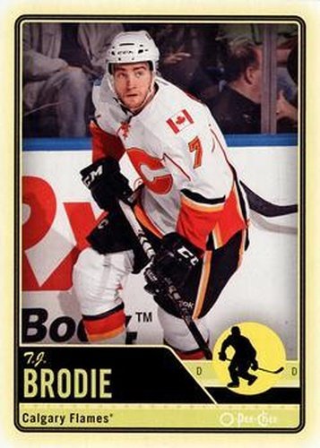 #412 T.J. Brodie - Calgary Flames - 2012-13 O-Pee-Chee Hockey